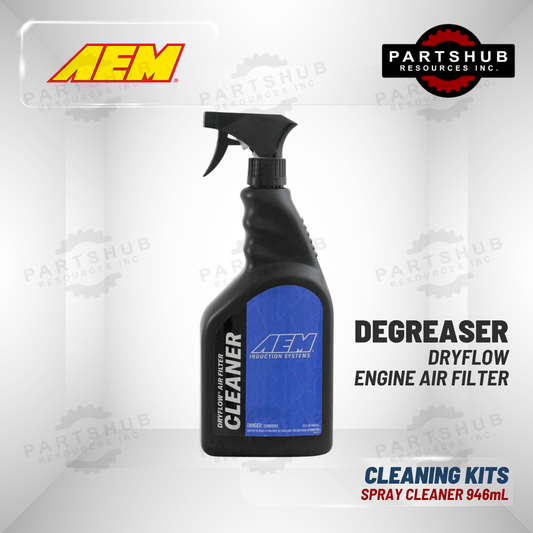 AEM CLEANING KIT DRYFLOW AIR FILTER SPRAY CLEANER 946mL