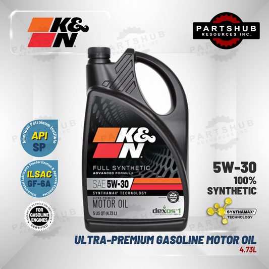 K&N 5W-30 5Q ULTRA PREMIUM SYNTHETIC GASOLINE MOTOR OIL