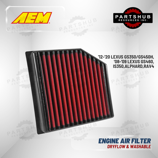 AEM DRYFLOW AIR FILTER (LEXUS,ALPHARD,RAV4)