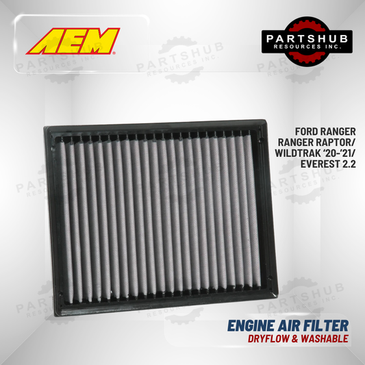 AEM DRYFLOW AIR FILTER ('15-'22 EVEREST/RANGER RAPTOR)