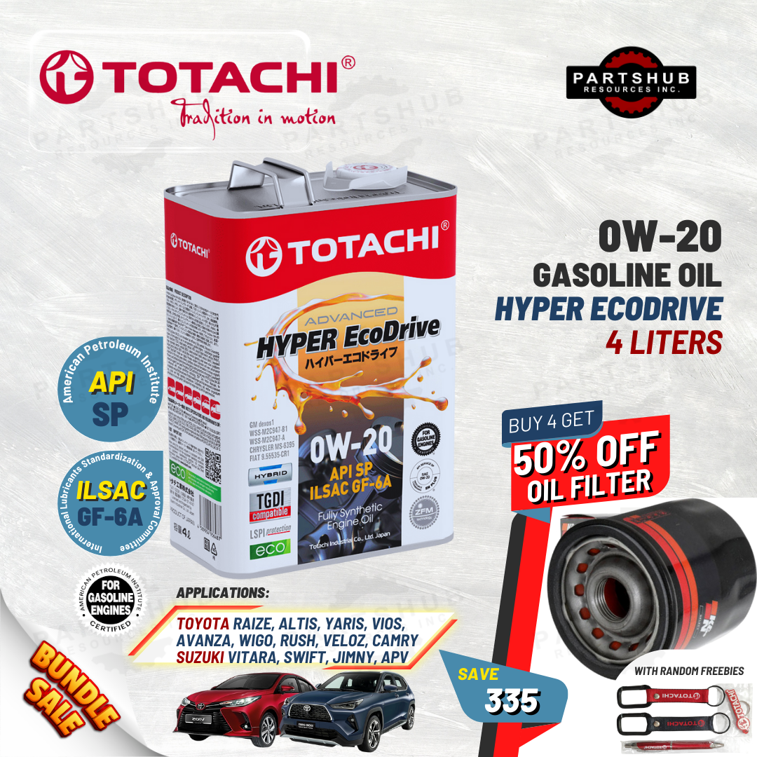 TOTACHI+PACKAGES (TOYOTA,SUZUKI) HYPER ECODRIVE API-SP ILSAC GF-6A GASOLINE OIL