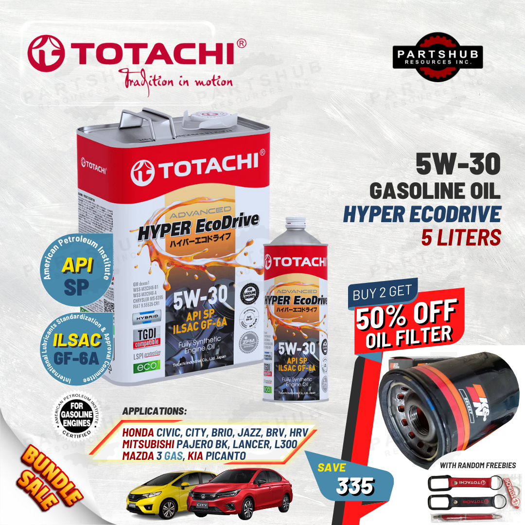 TOTACHI+PACKAGES (HONDA, MITSUBISHI) HYPER ECODRIVE API-SP ILSAC GF-6A GASOLINE OIL