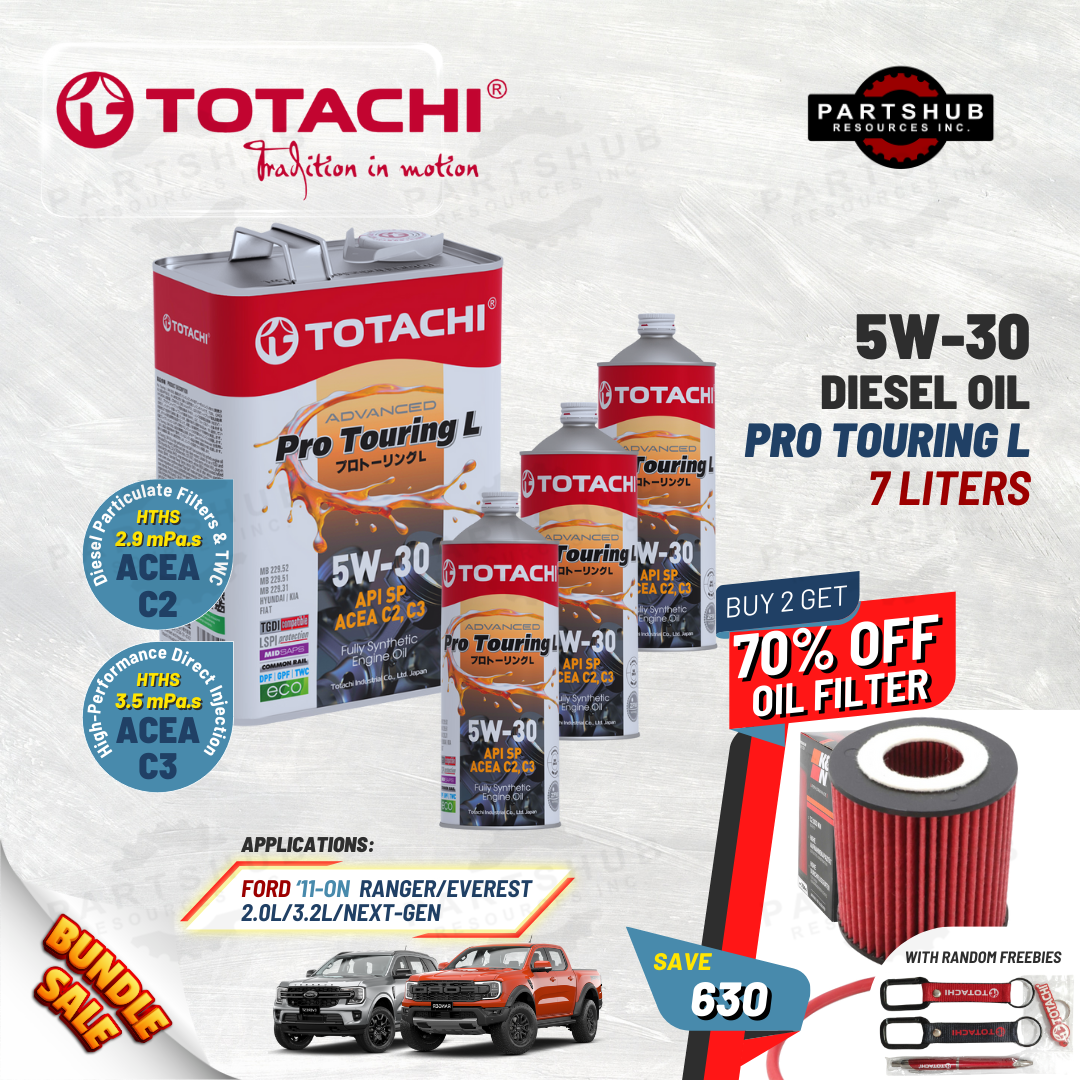 TOTACHI 5W-30+PACKAGES (RANGER RAPTOR/EVEREST 2.0L/3.2L) PRO TOURING L API-SP ACEA C2 C3 DIESEL OIL