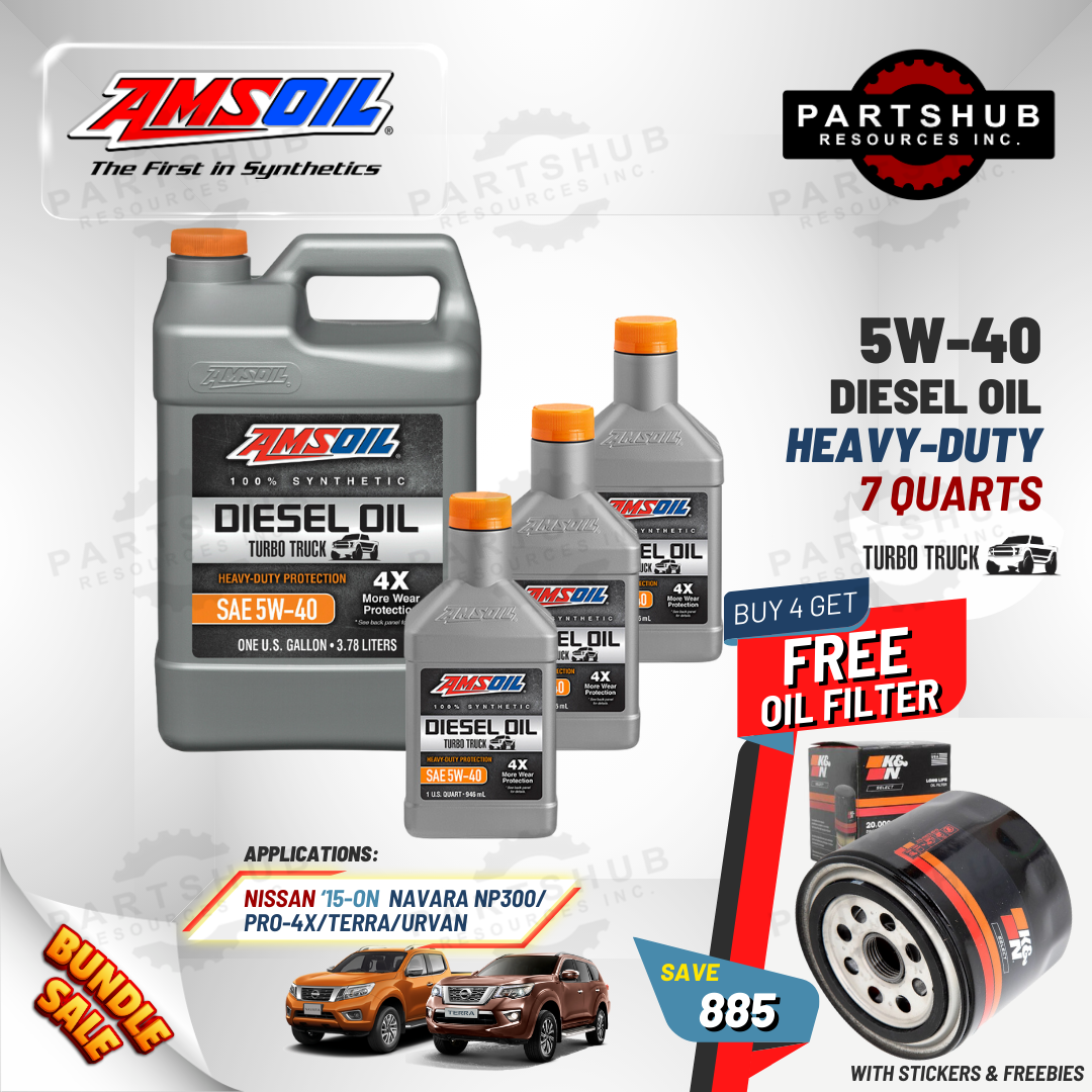 AMSOIL 5W-40+PACKAGES (NAVARA PRO-4X/NP300/TERRA) 4X HEAVY-DUTY TURBO TRUCK DIESEL OIL
