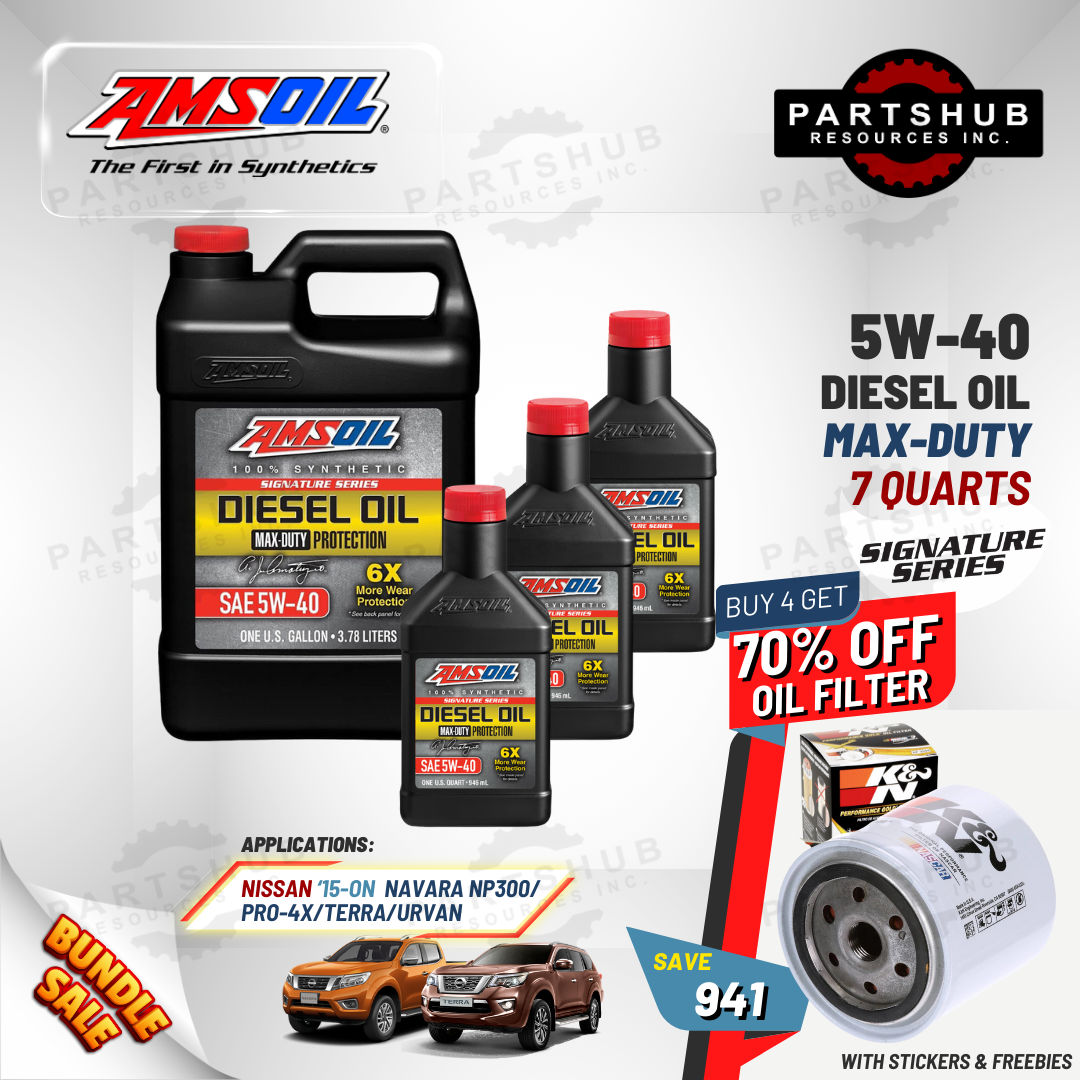 AMSOIL 5W-40+PACKAGES (NAVARA PRO-4X/NP300/TERRA) 6X MAX-DUTY SIGNATURE SERIES DIESEL OIL