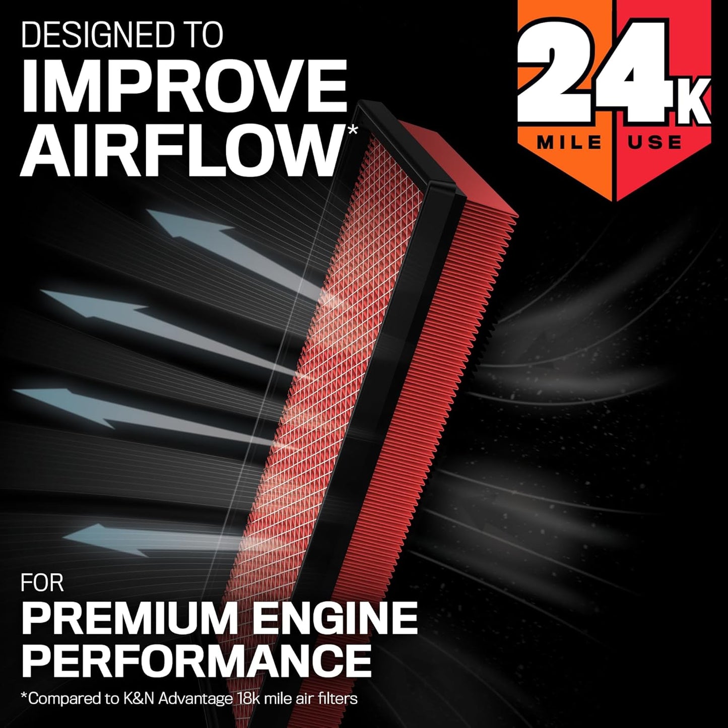 K&N DISPOSABLE ENGINE AIR FILTER EXTENDED LIFE ('19-ON FORESTER SK/ NEW TOYOTA 86/ NEW BRZ/18'-24' CROSSTREK)