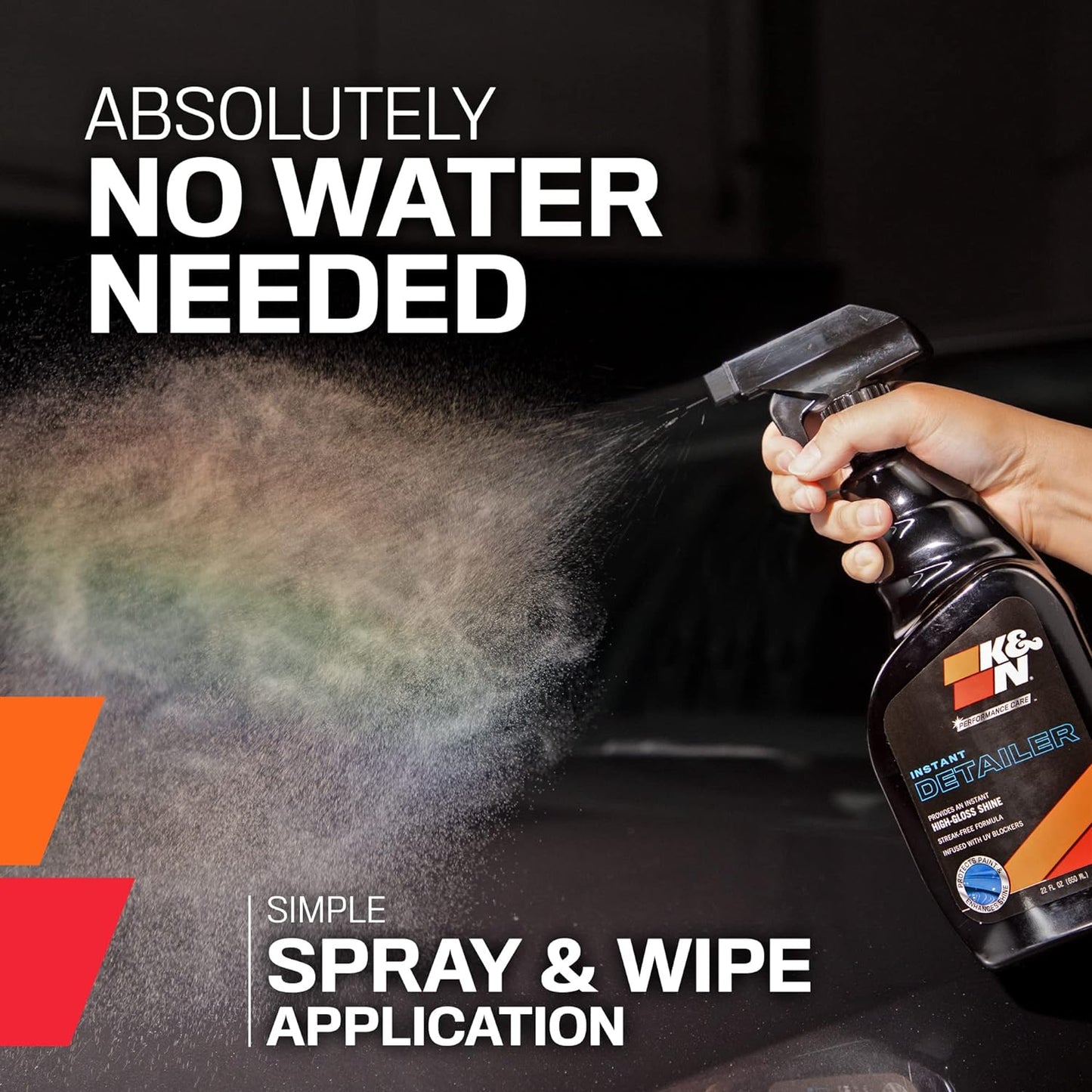 K&N PERFORMANCE CAR CARE INSTANT DETAILER PUMP SPRAY 650mL