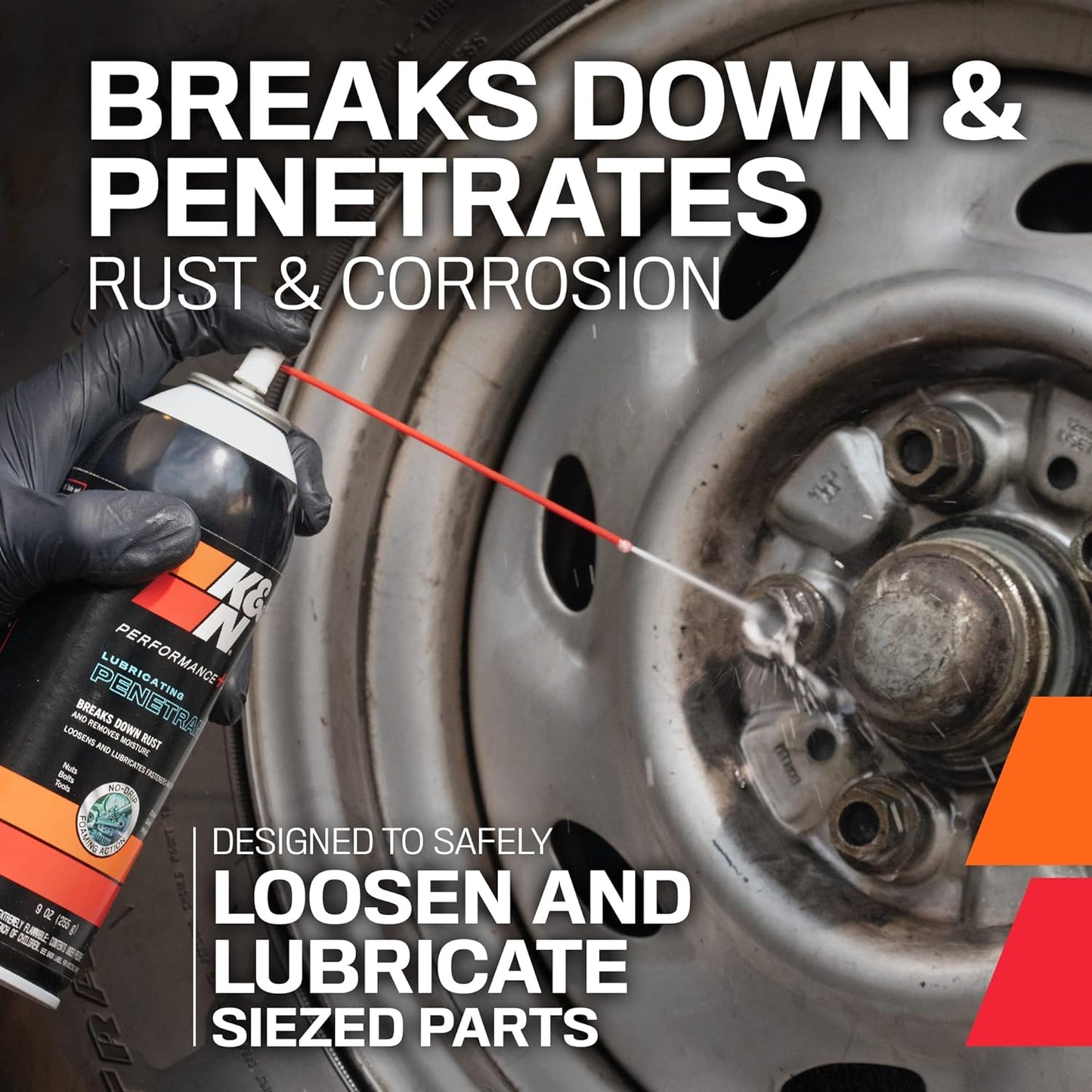 K&N PERFORMANCE CAR CARE LUBRICATING PENETRANT OIL AEROSOL SPRAY 225g