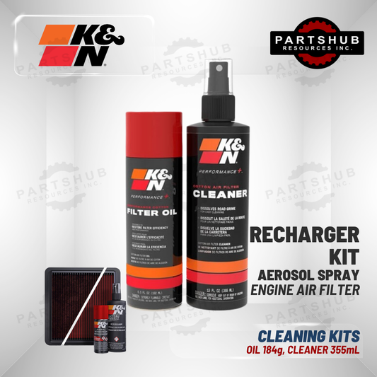 K&N CLEANING KIT RECHARGER ENGINE AIR FILTER CLEANER AEROSOL SPRAY
