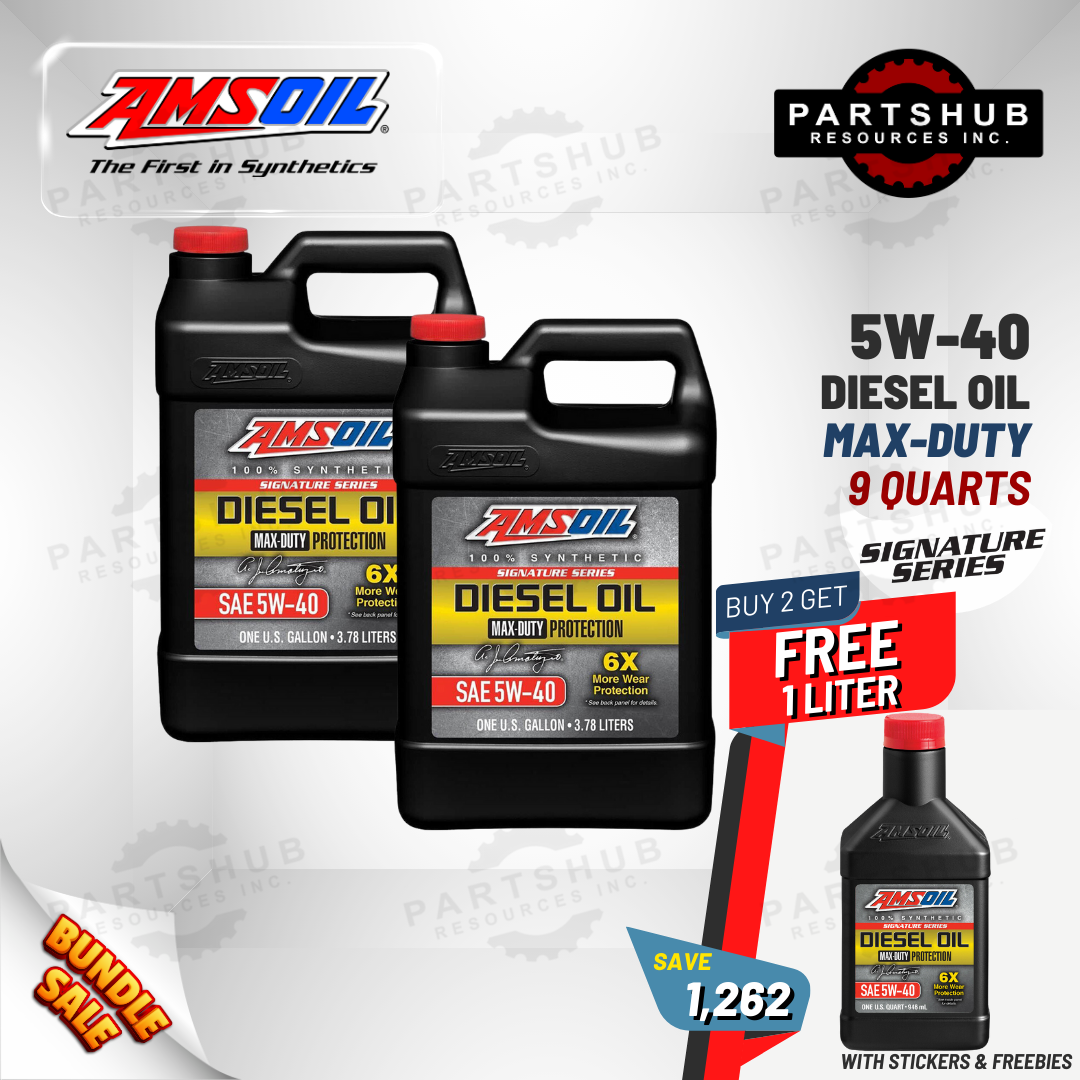 AMSOIL 9 QUARTS PACKAGES DIESEL OIL, BUY 2 GAL GET FREE 1 QUART
