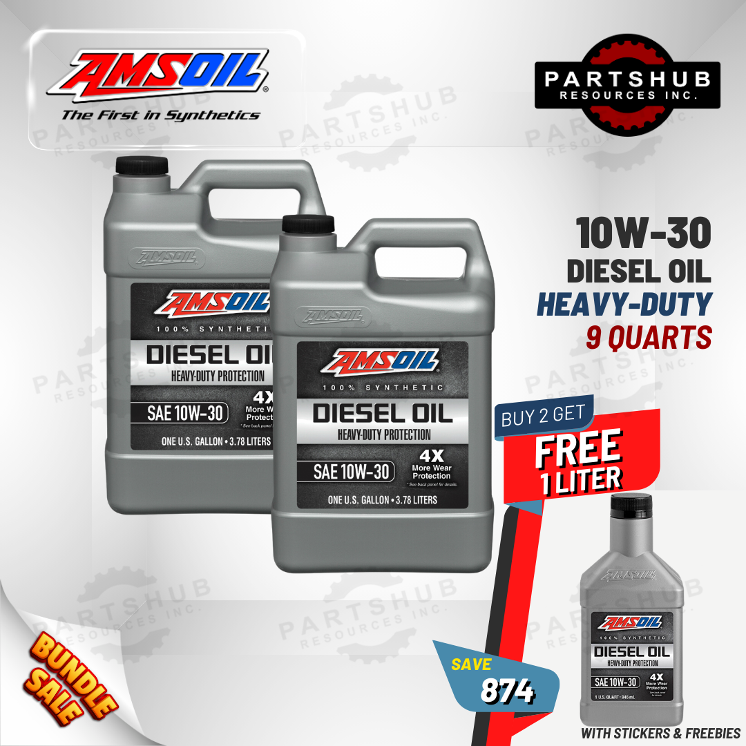 AMSOIL 9 QUARTS PACKAGES DIESEL OIL, BUY 2 GAL GET FREE 1 QUART