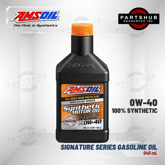 AMSOIL 0W-40 SIGNATURE SERIES SYNTHETIC GASOLINE MOTOR OIL 946mL