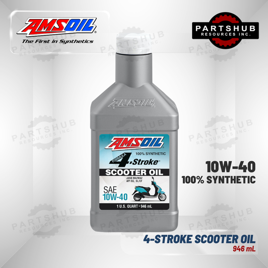 AMSOIL 10W-40 4-STROKE SYNTHETIC SCOOTER OIL 946mL