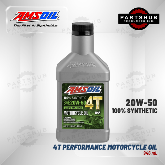 AMSOIL 20W-50 4T PERFORMANCE SYNTHETIC MOTORCYCLE OIL 946mL
