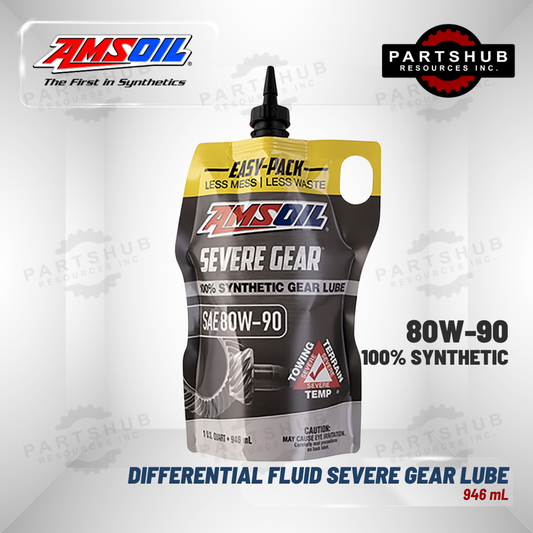 AMSOIL 80W-90 DIFFERENTIAL FLUID SEVERE GEAR LUBE 946mL