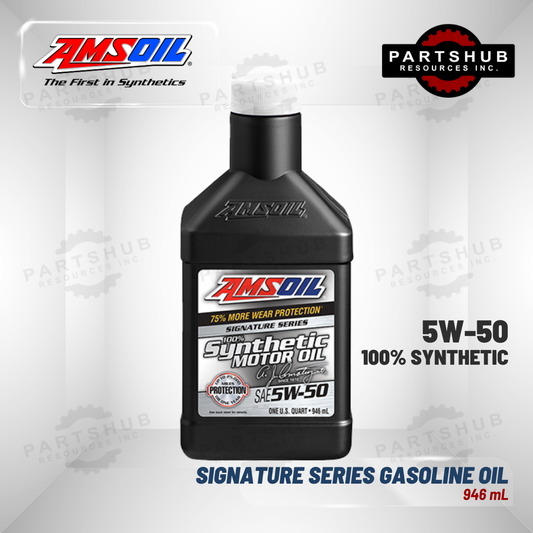 AMSOIL 5W-50 SIGNATURE SERIES SYNTHETIC GASOLINE MOTOR OIL 946mL