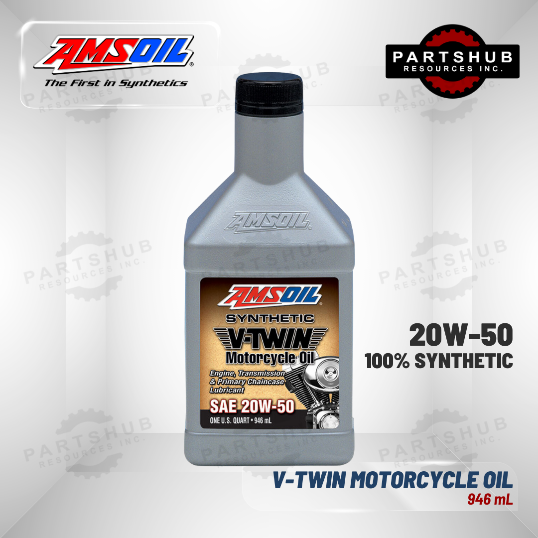 AMSOIL 20W-50 V-TWIN SYNTHETIC MOTORCYCLE OIL 946mL