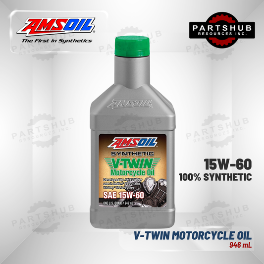 AMSOIL 15W-60 V-TWIN SYNTHETIC MOTORCYCLE OIL 946mL