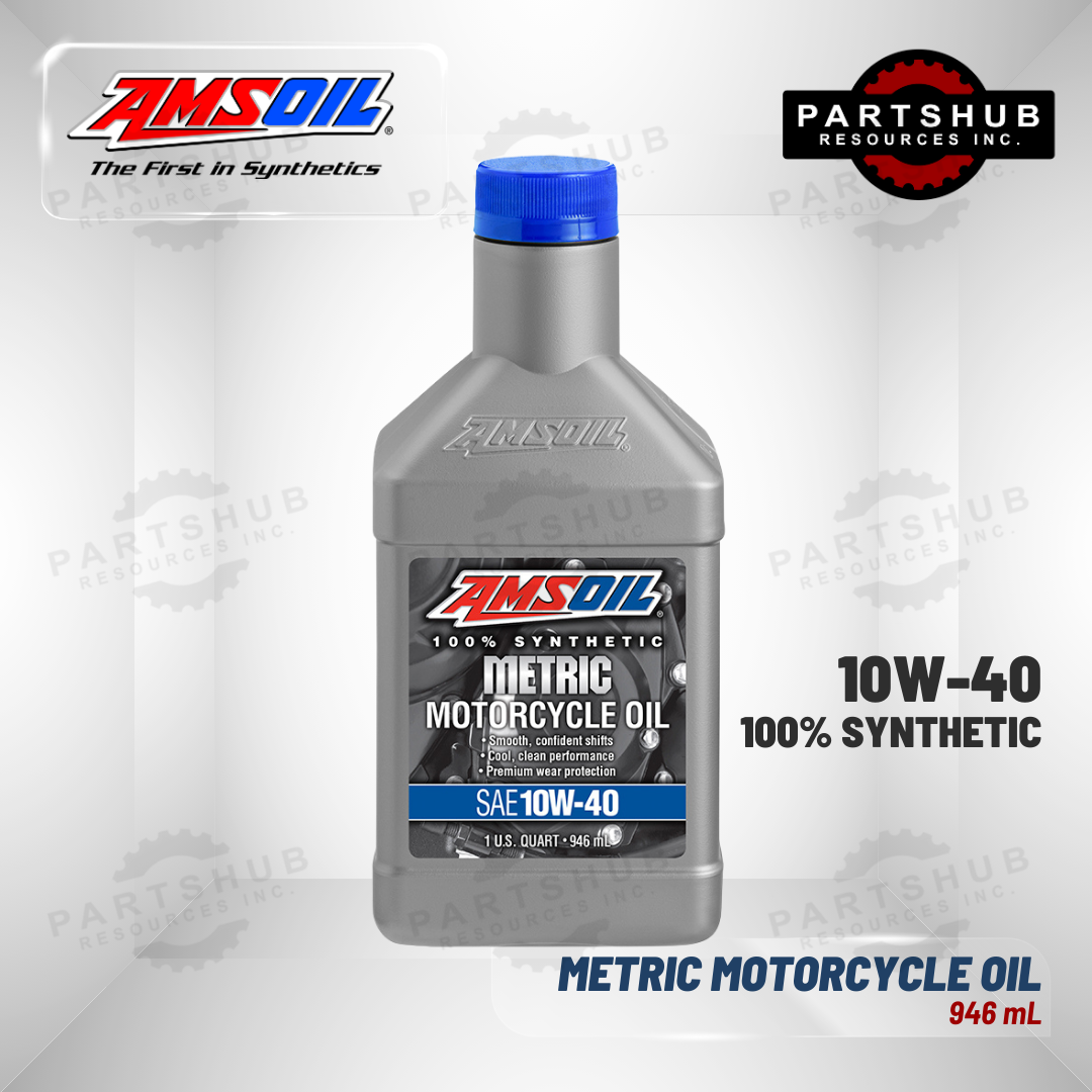 AMSOIL 10W-40 METRIC SYNTHETIC MOTORCYCLE OIL 946mL