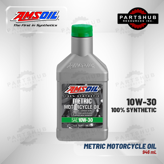 AMSOIL 10W-30 METRIC SYNTHETIC MOTORCYCLE OIL 946mL