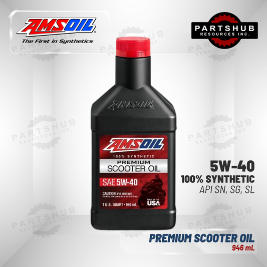 AMSOIL 5W-40 SYNTHETIC PREMIUM SCOOTER OIL 946mL