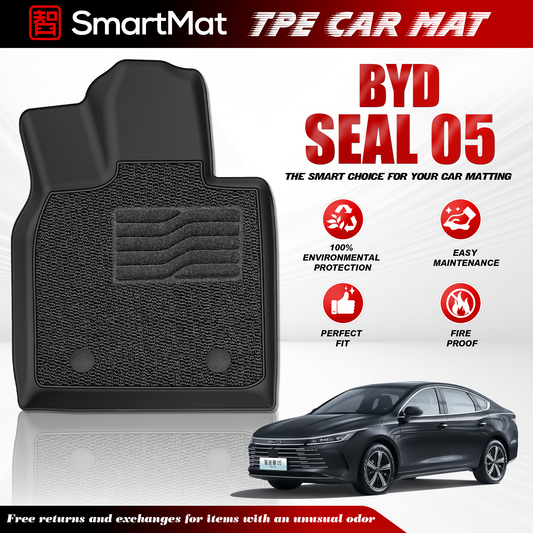 SmartMat Dual Layer Car Mat 2 rows for BYD SEAL 5 2024 up to latest