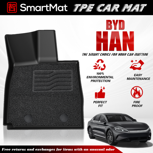 SmartMat Dual Layer Car Mat 2 Rows for BYD Han 2023 up to latest