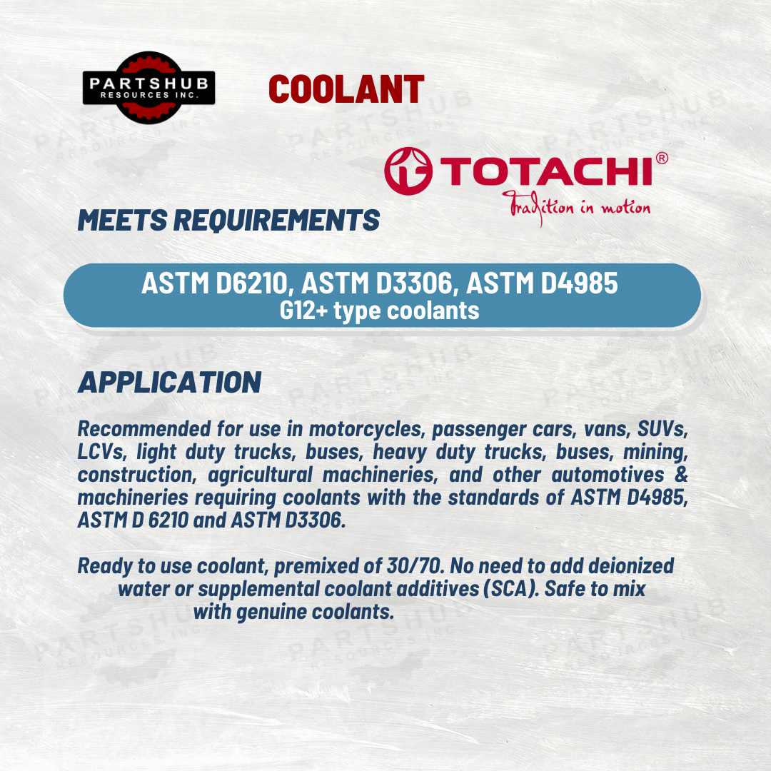 TOTACHI EXTENDED LIFE COOLANT 30/70 PREMIXED 1L