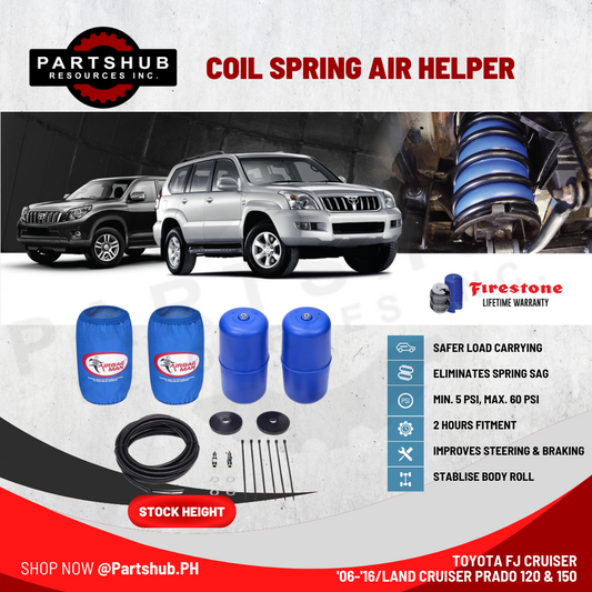 AIRBAG MAN AIR SUSPENSION (TOYOTA LC120 & 150 PRADO/FJ CRUISER '06-'16 STOCK HEIGHT) COIL SPRING HELPER KITS