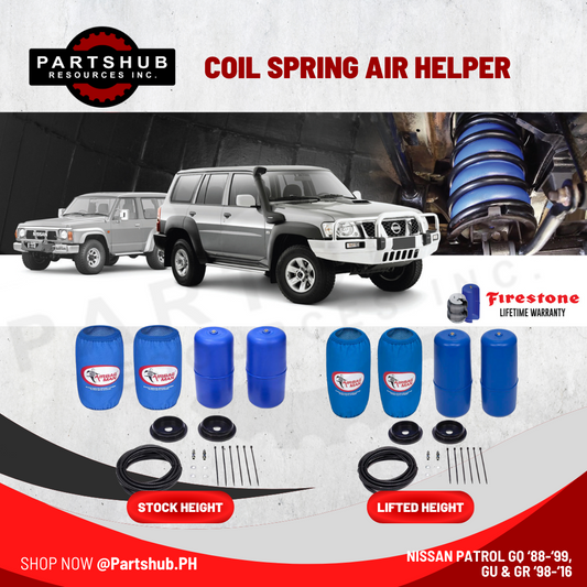 AIRBAG MAN AIR SUSPENSION (NISSAN PATROL GQ '88-'99, GU & GR '98-'16) COIL SPRING HELPER KITS