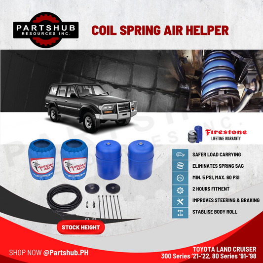 AIRBAG MAN AIR SUSPENSION (TOYOTA LC300 '21-'22/LC80 '91-'98 STOCK HEIGHT) COIL SPRING HELPER KITS