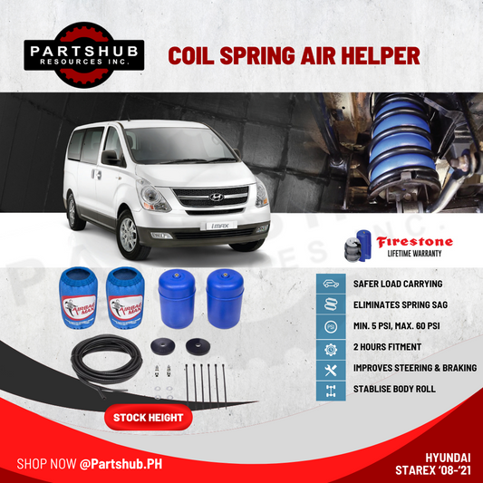 AIRBAG MAN AIR SUSPENSION (HYUNDAI STAREX ‘08-’21 STOCK HEIGHT) COIL SPRING HELPER KITS