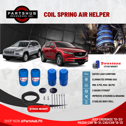 AIRBAG MAN AIR SUSPENSION (JEEP Cherokee '13-'21/MAZDA CX5, CX8, CX9 STOCK HEIGHT) COIL SPRING HELPER KITS