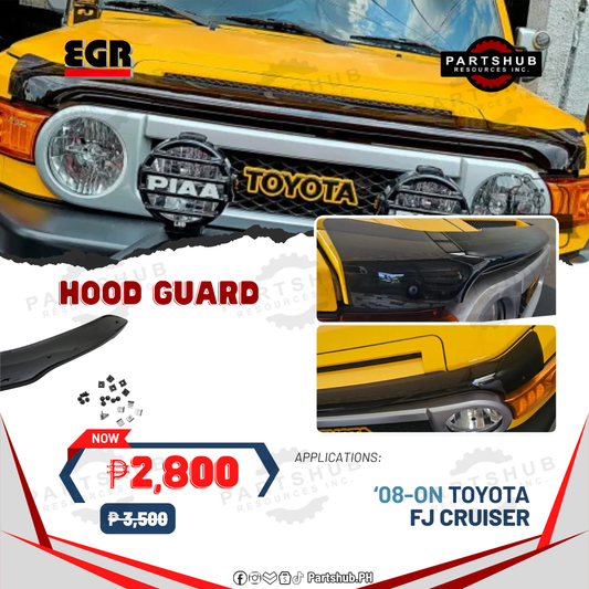 EGR HOOD GUARD (TOYOTA FJ CRUISER '08-'17) SMOKE TYPE