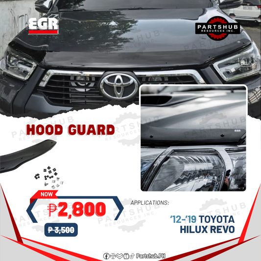 EGR HOOD GUARD (TOYOTA HILUX REVO '15-'20) SMOKE TYPE