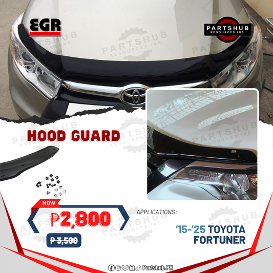 EGR HOOD GUARD (TOYOTA FORTUNER '15-ON) SMOKE TYPE