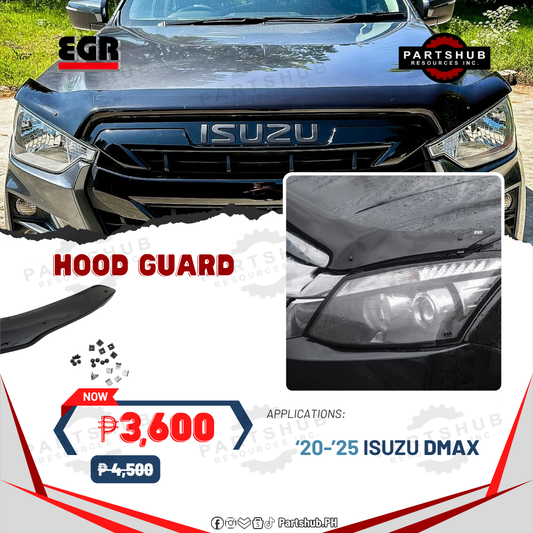 EGR HOOD GUARD (ISUZU DMAX '20-ON) SMOKE TYPE