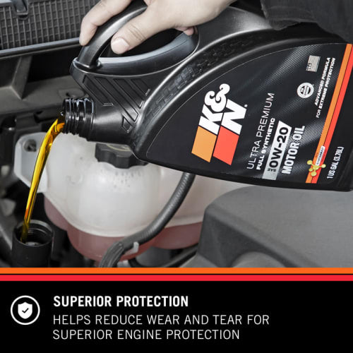 K&N 5 QUARTS+PACKAGES (HONDA,MITSUBISHI) ULTRA PREMIUM API-SP ILSAC GF-6A GASOLINE OIL