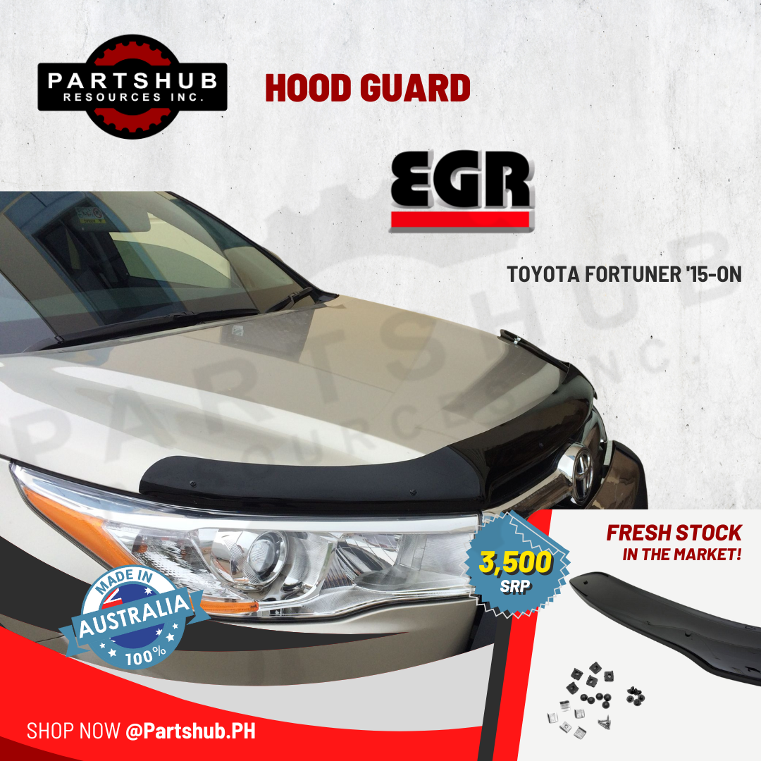 EGR HOOD GUARD (TOYOTA FORTUNER '15-ON) SMOKE TYPE