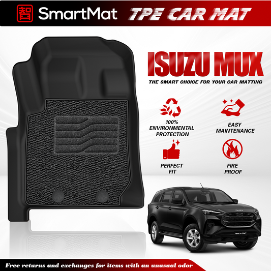 SmartMat Dual Layer Car Mat 3 rows for Isuzu MU-X 2020 up to latest