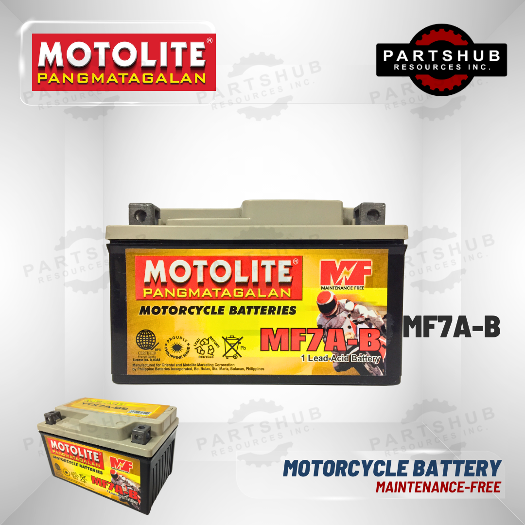 MOTOLITE MOTORCYCLE BATTERY MAINTENANCE-FREE MF7A-B (YTX7A-BS, MF7A, MF7) MOTOLITE MOTORCYCLE BATTERY MAINTENANCE-FREE MF7A-B (YTX7A-BS, MF7A, MF7)