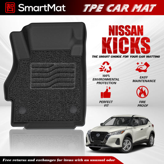 SmartMat Dual Layer Car Mat 2 Rows for Nissan Kicks 2022 up to latest