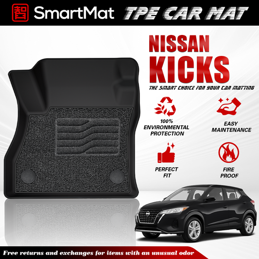 SmartMat Dual Layer Car Mat 2 Rows for Nissan Kicks 2022 up to latest