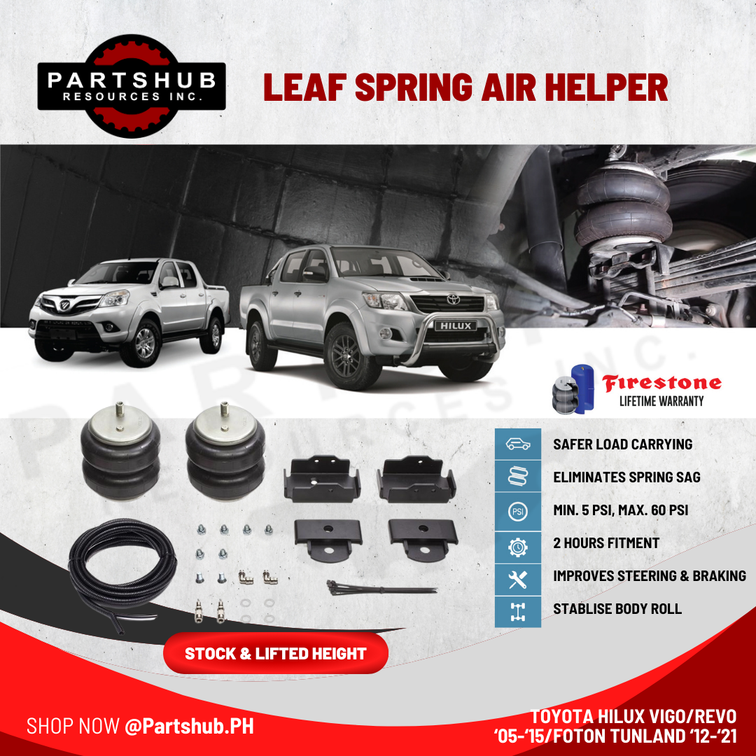 AIRBAG MAN AIR SUSPENSION (TOYOTA HILUX REVO ‘05-’14 STOCK & LIFTED HEIGHT) LEAF SPRING HELPER KITS