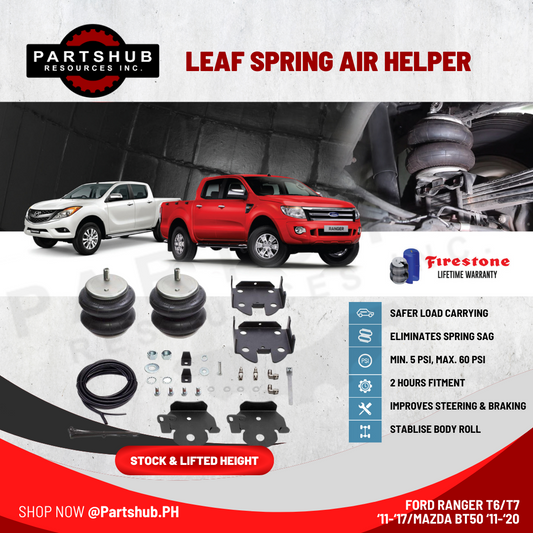 AIRBAG MAN AIR SUSPENSION (FORD RANGER '11-'17/MAZDA BT50 '11-'20 STOCK & LIFTED HEIGHT) LEAF SPRING HELPER KITS