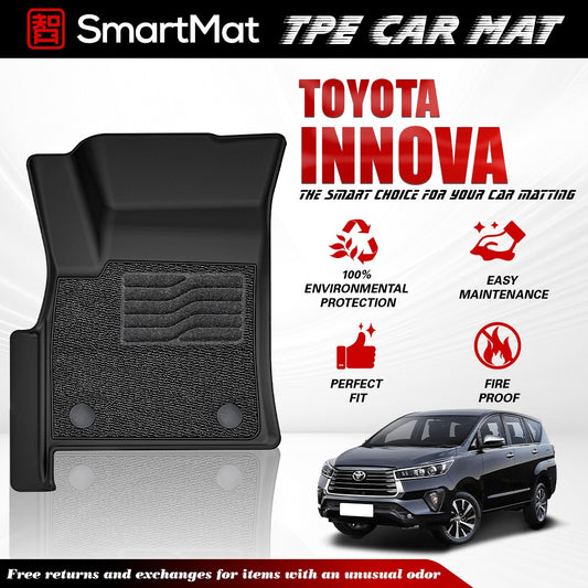 SmartMat Dual Layer Car Mat 3 Rows for Toyota Innova diesel 2016 up to latest