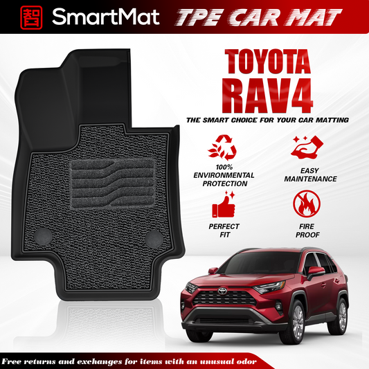 SmartMat Dual Layer Car Mat 2 rows for Toyota RAV4 2019-2025