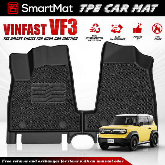 SmartMat Dual Layer Car Mat 2 Rows for Vinfast VF3 2024 up to latest