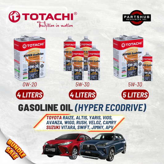 TOTACHI+PACKAGES (TOYOTA,SUZUKI) HYPER ECODRIVE API-SP ILSAC GF-6A GASOLINE OIL
