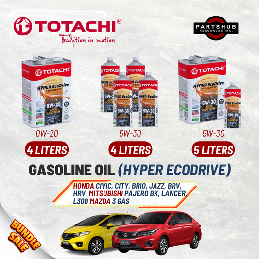 TOTACHI+PACKAGES (HONDA, MITSUBISHI) HYPER ECODRIVE API-SP ILSAC GF-6A GASOLINE OIL